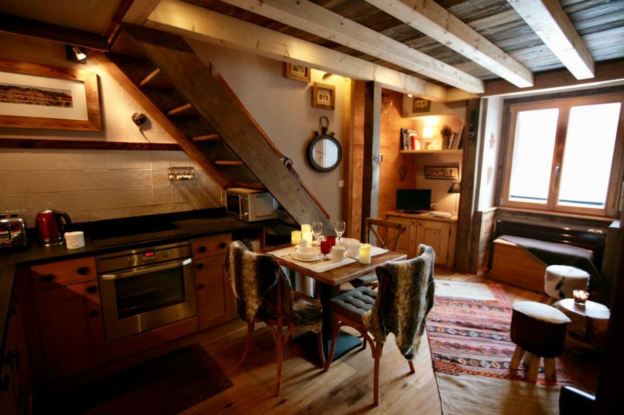 Duplex En Vieux Bois Hyper Centre Lägenhet Chamonix Exteriör bild